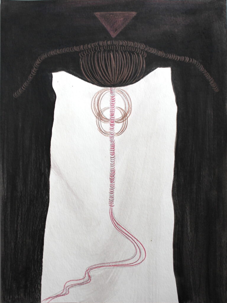 Primal Image 14 | 2021 | Natalia Ossef |watercolor, color pencil on paper | 32 x 24 cm